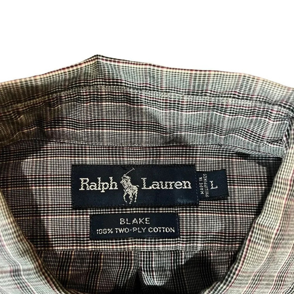 Ralph Lauren Cotton Blake Button Down‎ Shirt Size Large - Picture 2 of 3